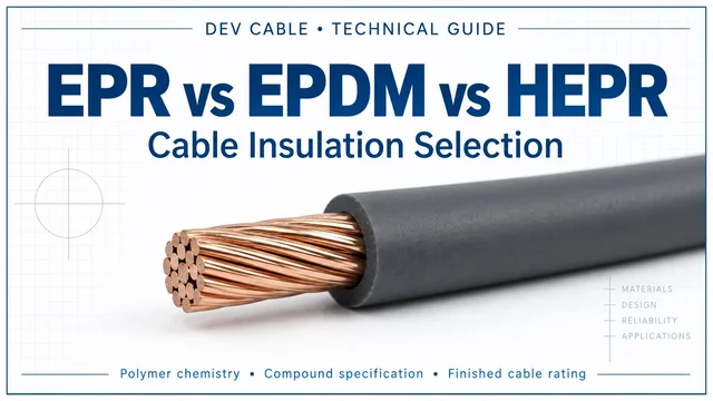 عایق کابل EPR، EPDM و HEPR: خواص، دمای مجاز و کاربردها